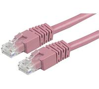 Pro Signal PS11312 Câble Ethernet RJ45 mâle vers mâle Cat. 6 UTP Rose 0,2 m
