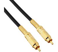 Pro Signal PSG00456 Câble phono RCA mâle vers mâle avec câble RG59 Noir 5 m