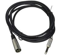 Pro Signal PSG01340 Prise jack mono 6,35 mm vers prise XLR 3 broches Noir 3 m