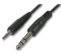Pro Signal PSG03421 Câble jack stéréo 3,5 mm vers 6,35 mm Noir 250 mm