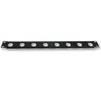 Pro Signal PSG03789 Panneau de rack 1U 19" perforé pour 8 x XLR - Déchargé