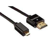 Pro Signal PSG04067 Câble HDMI avec Ethernet, mâle vers micro D mâle, connecteurs ABS, 1 m Noir