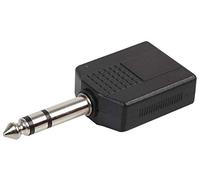 Pro Signal PSG08626 Adaptateur répartiteur 2 prises jack stéréo 6,35 mm vers 1 prise jack stéréo 6,35 mm