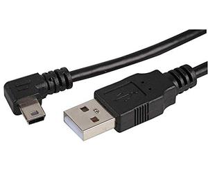 Pro Signal PSG91618 Câble USB A vers USB Mini B coudé Noir 1 m