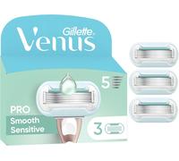 Pro Smooth Sensitive Women's Razor Refills For Sensitive Skin - 3 Blades - 3 Blades - Aloe Vera - Against Shaving Irritation - Pack Of 3
