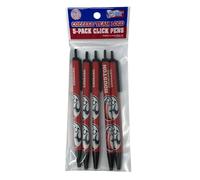Pro Specialties Group NCAA Lot de 5 stylos rétractables à clic - Idéal pour les fêtes - Taille unique - Couleurs de l'équipe (Houston Cougars)