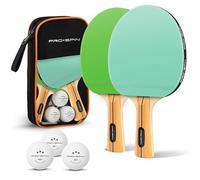 PRO-SPIN Raquettes de Ping-Pong - Set Premium Haute-Performance avec Balles 3 Étoiles et Mallette | Kit de Tennis de Table