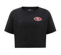 Pro Standard NFL San Francisco 49Ers T-Shirt Classique à Manches Courtes en Chenille pour Femme Noir M