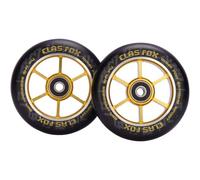 Pro Stunt Scooter Wheel Set 100mm With Abec-9 Bearings And Cnc Metal Core (Gold)