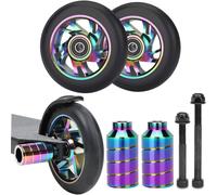 Pro Stunt Scooter Wheels 110mm With Abec 9 Bearings, Fits Razor/Apollo/Cox Swain Scooters And Most Freestyle Scooters With 110mm Wheels