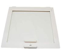 pro-Styling Cadre Intérieur pour Lanterneau MPK - 40 x 40 cm - Avec Store et Moustiquaire - Blanc Nacré - Compatible avec Camping-Car