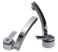 pro-Styling Robinet mitigeur monocommande Florenz compact pour camping-car, caravane, camping + interrupteur orientable chromé