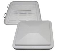 pro-Styling TF40 Lucarne/fenêtre/trappe de toit 40 x 40 cm pour caravane, camping-car, bateau gris