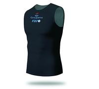 Pro Team Groupama FDJ Black sans Manche Cyclisme Base Layer for Hommes,sous-vêtements Respirants de Course à Pied Gilet à séchage Rapide Débardeur vélo Maillot de Corps pour vélo (XL)