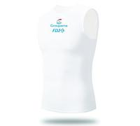 Pro Team Groupama FDJ White sans Manche Cyclisme Base Layer for Hommes,sous-vêtements Respirants de Course à Pied Gilet à séchage Rapide Débardeur vélo Maillot de Corps pour vélo (2XL)