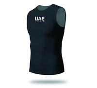 Pro Team UAE Black sans Manche Cyclisme Base Layer for Hommes,sous-vêtements Respirants de Course à Pied Gilet à séchage Rapide Débardeur vélo Maillot de Corps pour vélo (3XL)