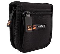 Pro Tec A220ZIP Lot de 2 pochettes en nylon pour embouchure de trompette ProTec avec fermeture éclair Noir