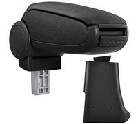[pro.tec] Accoudoir central pour VW Golf 3 (toutes les années et versions), Vento - Accoudoir avec compartiment de rangement - rembourré - textile - noir