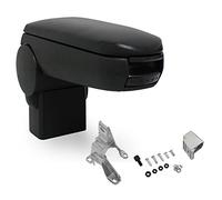 pro.tec Accoudoir Central - avec Compartiment - rembourré - Cuir-synthétique - Noir avec des Coutures Noirs