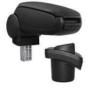 pro.tec Accoudoir Central - avec Compartiment - rembourré - Textile - Noir