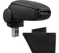 [pro.tec] Accoudoir central pour Opel Meriva A, années 2003 - 2010 - Accoudoir avec compartiment de rangement - rembourré - simili-cuir - noir