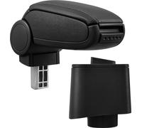 [pro.tec] Accoudoir central pour VW Polo V (5)(type 6R) dans les années à partir de 2009 - accoudoir avec compartiment de rangement - rembourré - simili-cuir - noir