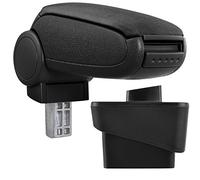 pro.tec Accoudoir Central Rembourré compatible A1 avec Compartiment de Rangement Kit de Montage Installation Facile Textile Noir