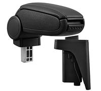 pro.tec Accoudoir Central Rembourré Compatible A3 S3 8P avec Compartiment de Rangement Kit de Montage Installation Facile Cuir-synthétique Noir