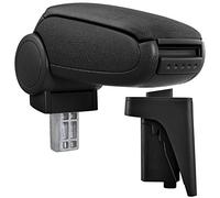 pro.tec Accoudoir Central Rembourré Compatible A3 S3 8P avec Compartiment de Rangement Kit de Montage Installation Facile Textile Noir