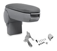 Accoudoir central - avec compartiment - rembourré - textile - gris