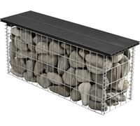 WPC banc du jardin gabion noir