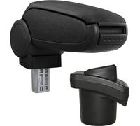 [pro.tec]® Citroën C2 (2003-2009) Accoudoir central en tissu noir pour voiture