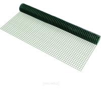 pro.tec Grillage métallique Treillis carré 1 x 5 m Vert 1 Rouleau