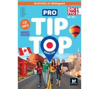 PRO TIP TOP ENGLISH - Anglais 1re-Tle Bac Pro - Ed. 2024 - CD Audio - Béatrice Léonori - Foucher - Livre CD - Scolaire / Universitaire CD