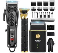PRO Tondeuse à cheveux pour homme sans fil tondeuse à cheveux tondeuse à barbe rasoir à mes kit complet Kit 3 Pièces