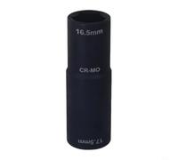 PRO Tools Écrou de roue rabattable 16,5 mm 17,5 mm double taille paroi mince 1/2" Acier chromé avec revêtement phosphate Noir pour mécaniciens DIY Roues en alliage d'acier