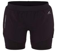 Pro Touch 2-in-1 Rufina III Shorts Femme, Noir, FR : 36/XS (Taille Fabricant : 34)