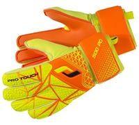 Pro Touch 4034800 Gants de Gardien Orange Fluo/Jaune/Noir Taille 5