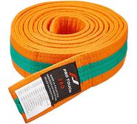 PRO TOUCH Basic Ceinture Budo Unisexe Ceinture Budo Orange/Grün FR : L (Taille Fabricant : 280)