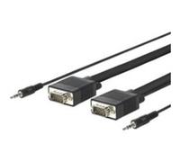 VivoLink Câble VGA + audio ProVGAS15 15 m – VGA (D-Sub) + 3,5 mm Noir