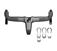PRO Vibe Evo Guidon et potence, carbone, 38 cm, 125 mm, entretoises incluses