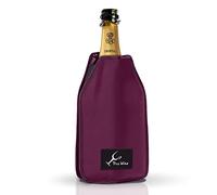 Pro Wine Rafraîchisseur Bouteille Vin & Champagne - Manchon Refroidisseur Thermique avec Gel - Refroidit en 5 min, Garde le Froid 2h - Élastique, Imperméable, Réutilisable, 75cl & Magnums (Bordeaux)