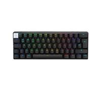 PRO X 60 - Clavier - jeux - 60% - TKL - backlit - sans fil - 2.4 GHz, Bluetooth - QWERTZ - Allemand - commutateur : Tactile - noir