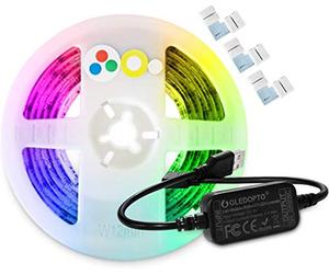 PRO ZigBee USB RGBCCT Contrôleur et 2M Ruban LED, USB LED Etanche Strip Lights, Bande de Rétroéclairage TV LED, Dimmable 16M RGB Couleurs et Double Blanc compatible avec Pont de H ue