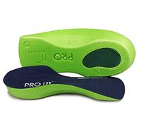 Pro11 wellbeing Semelles orthopédiques fines soutenant la voûte plantaire pour le traitement de la fasciite plantaire - Vert - Green, 7/8.5 UK