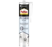 Pro400 Crystal,Colle Forte Intérieur & Extérieur,Colle De Fixation Transparente À Forte Adhérence,Colle Tous Matériaux Avec Maintien Immédiat,Cartouche 290 G
