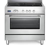 PRO96MXINED Cuisinière à induction 4 brûleurs avec four électrique 90 x 60 cm Inox