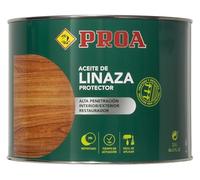 PROA BL000S ACEITE DE LINAZA Protección y nutrición Para la Madera. Huile de Lin Protection et Nutrition du Bois, Transparent, Jaune, 2,5 L