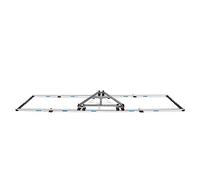 PROAIM Dolly caméra Swift avec Rail Droit 12 ft, Charge 159 kg / 350 LB. | Dolly caméra aluminium 3 roues à roulements PU, rail 28", 3 sections de 4 ft, 20 cales de mise à niveau.