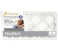 Proairtek AF12241M11SWH Lot de 2 filtres à air MERV 11, idéal pour tous ceux qui veulent un air propre et net dans leur maison, il capture les particules microscopiques en suspension dans l'air sans